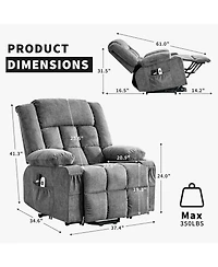 gaomon Power Lift Recliner Chair with Heat & Massage