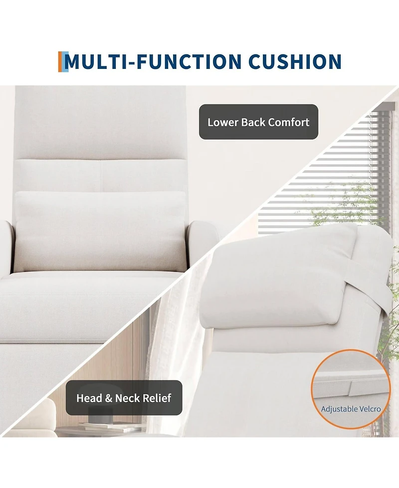 gaomon Power Recliner Chair for Adults, Adjustable Electric Recliner Ergonomic Overstuffed Single Sofa