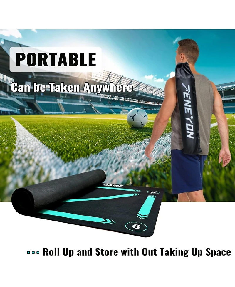 peneyon Pro Agility Football Training Mat – Non-Slip & Silent Design Improves Speed, Strength & Coordination for All Ages & Skill Levels