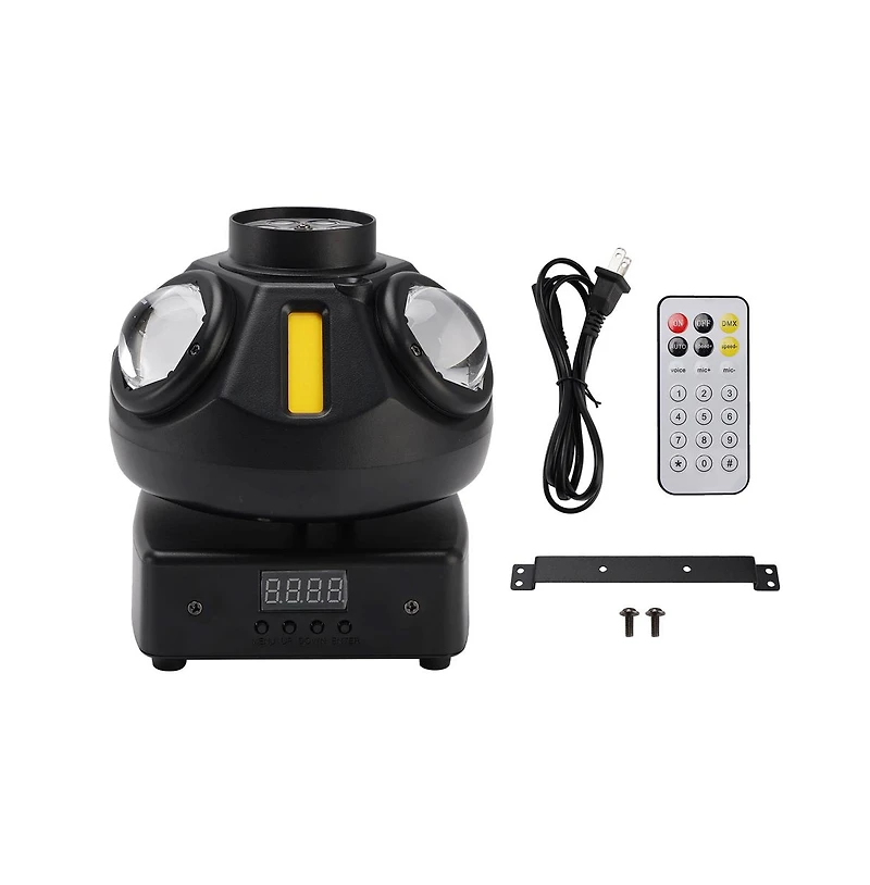 Artudatech 3-Head Magic Ball Beam Light - 360° Rotation with Dmx & Auto Mode