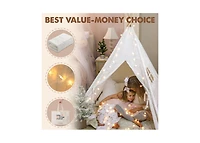 Tiny Land Teepee Tent for Kids with Mat – Indoor Play Tent with Mat