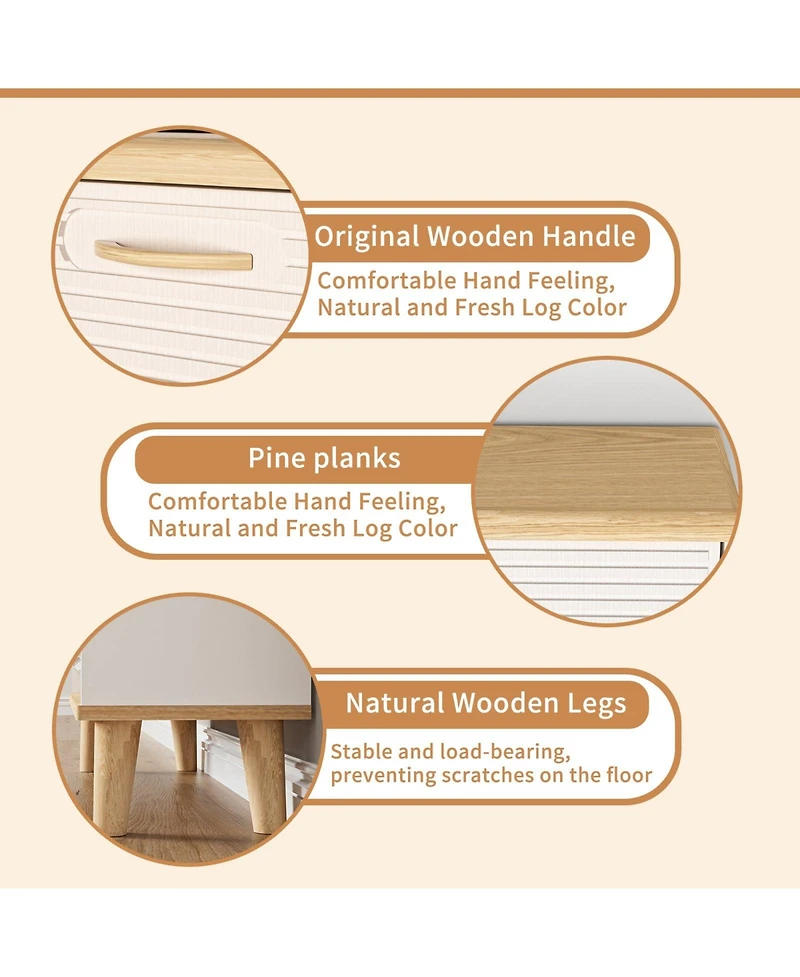 Boyel Living Shoes Storage Cabinet for Entryway Slim Freestanding Shoe Organizer