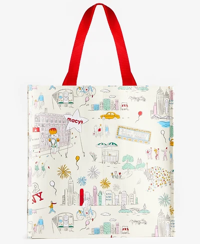 Macy's Printed Grocery Tote, Macy's Exclusive