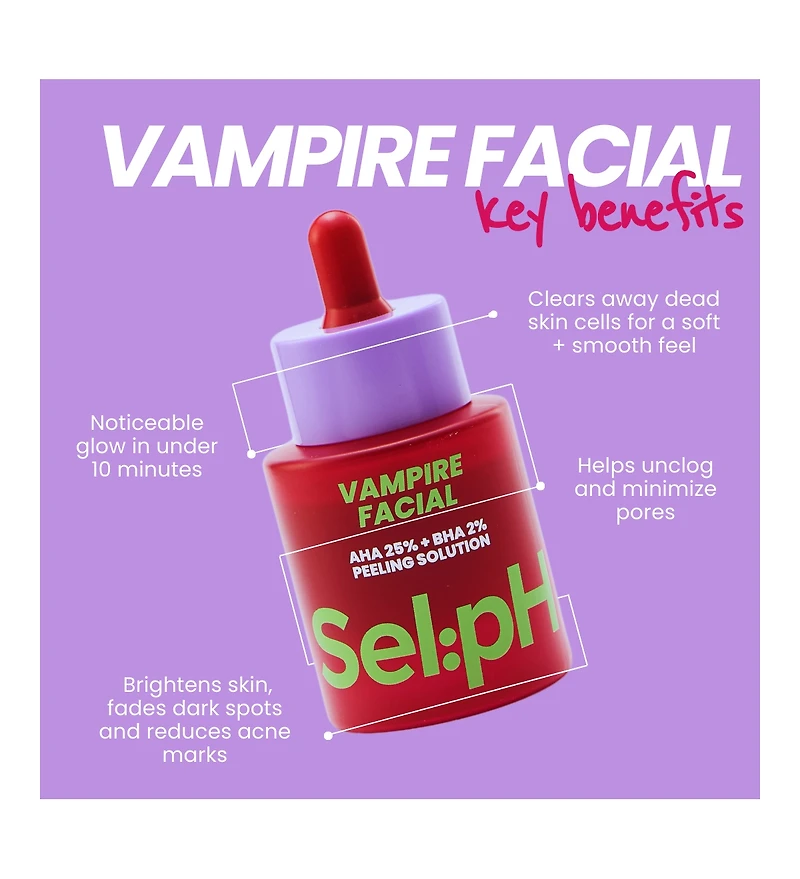 Vampire Facial Aha 25% + Bha 2% Peeling Solution