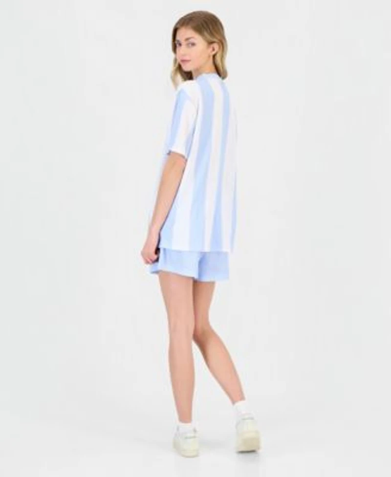 Love Tribe Juniors Snoopy Graphic Jersey T Shirt Shorts