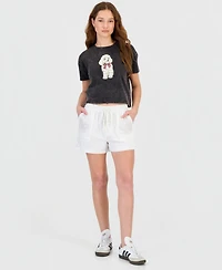 Rebel + Leigh Juniors' Graphic-Print Short-Sleeve T-Shirt