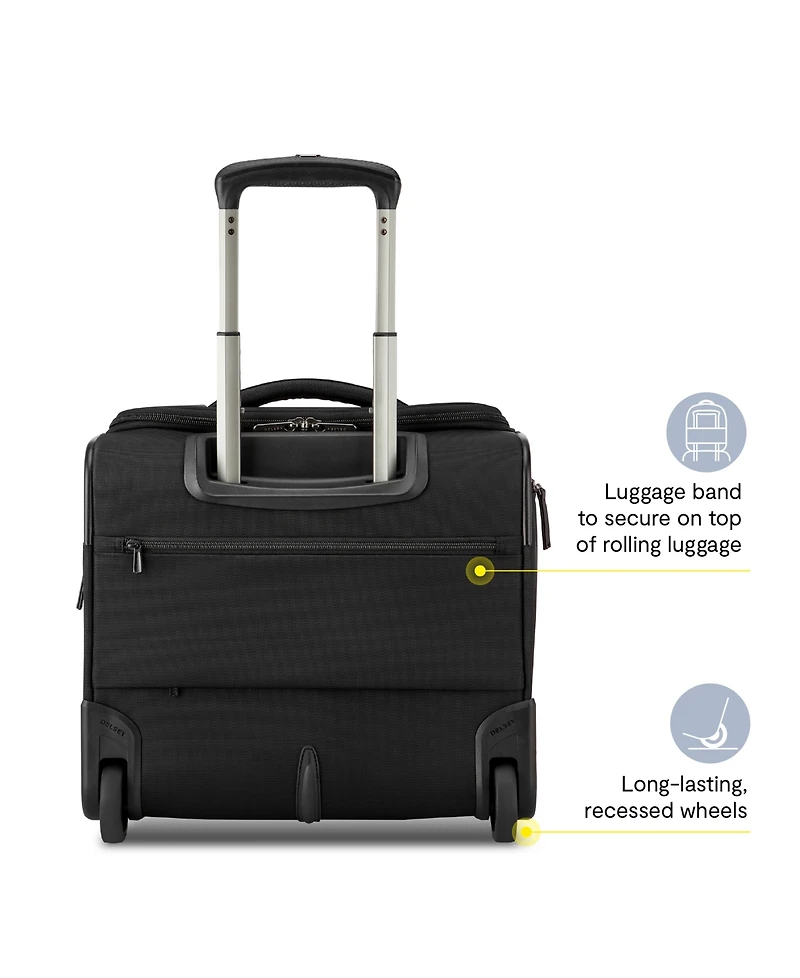 Delsey Paris Shadow Dlx Small 2-Wheel Underseater