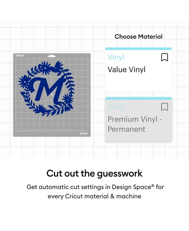 Cricut 12 x 10 ft Permanent Glossy Value Vinyl