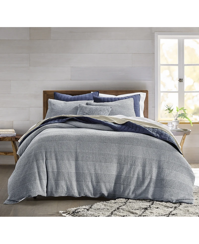 Oake Interlaced Basketweave 3-Pc. Duvet Cover Set, Full/Queen, Macy's Exclusive