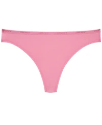 Dkny Women's Low-Rise Cotton Thong Underwear DK8461