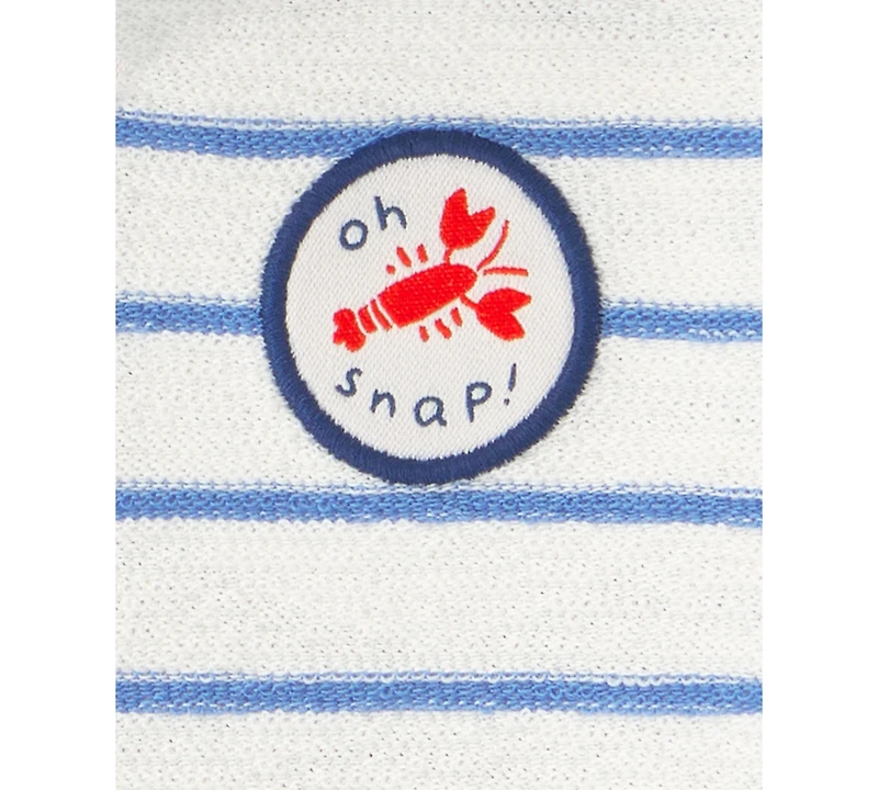 Carter's Baby Boys' Oh Snap Lobster Striped Short-Sleeve Romper