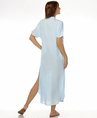 Raviya Women's Button-Down Maxi Dress Cover-Up