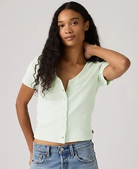 Levi's Women's Muse Short-Sleeve Button-Front Top