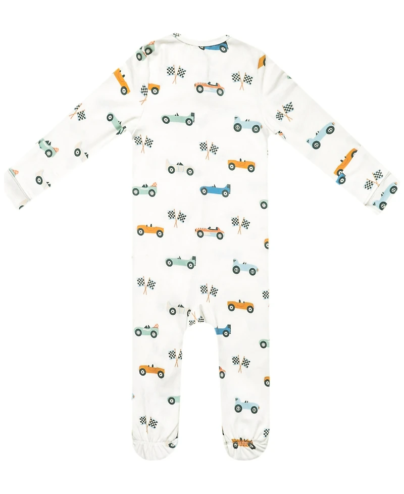 Copper Pearl Baby Boys' Speedster Zip-Up Footie