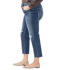 Silver Jeans Co. Plus Size Avery Straight Cropped Jeans