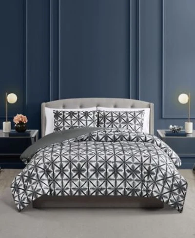 Vince Camuto Classic Shibori Duvet Cover Set