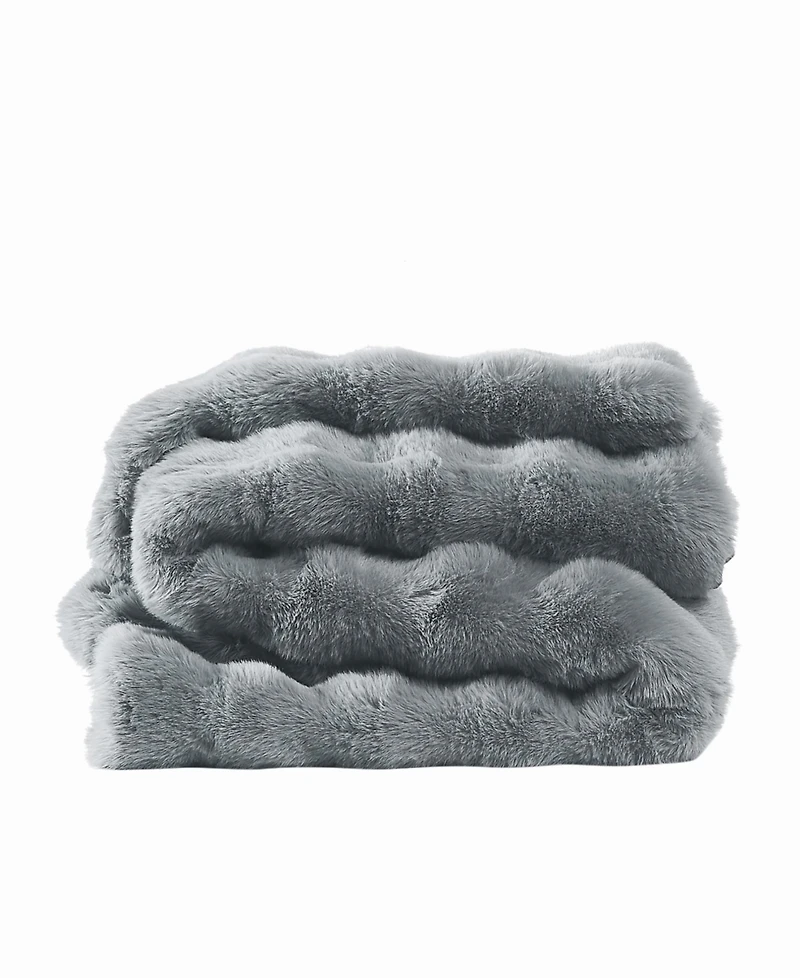 Frye Bubble Rabbit Faux Fur Throw, 50" x 70"