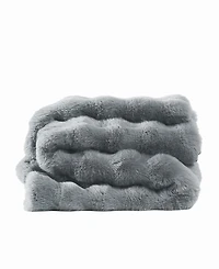 Frye Bubble Rabbit Faux Fur Throw, 50" x 70"
