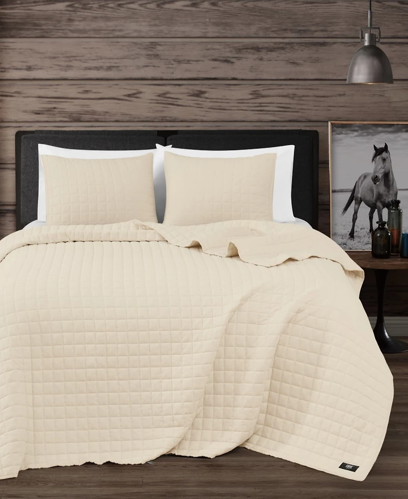 Frye Vintage Washed Cotton 3-Pc. Quilt Set