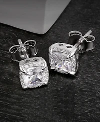 Rhona Sutton Men's Talon Iced Stud Earrings in Sterling Silver