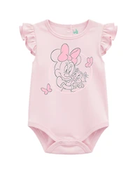 Disney Baby Girls' Minnie Mouse Bodysuits and Pants, 3-Piece Set