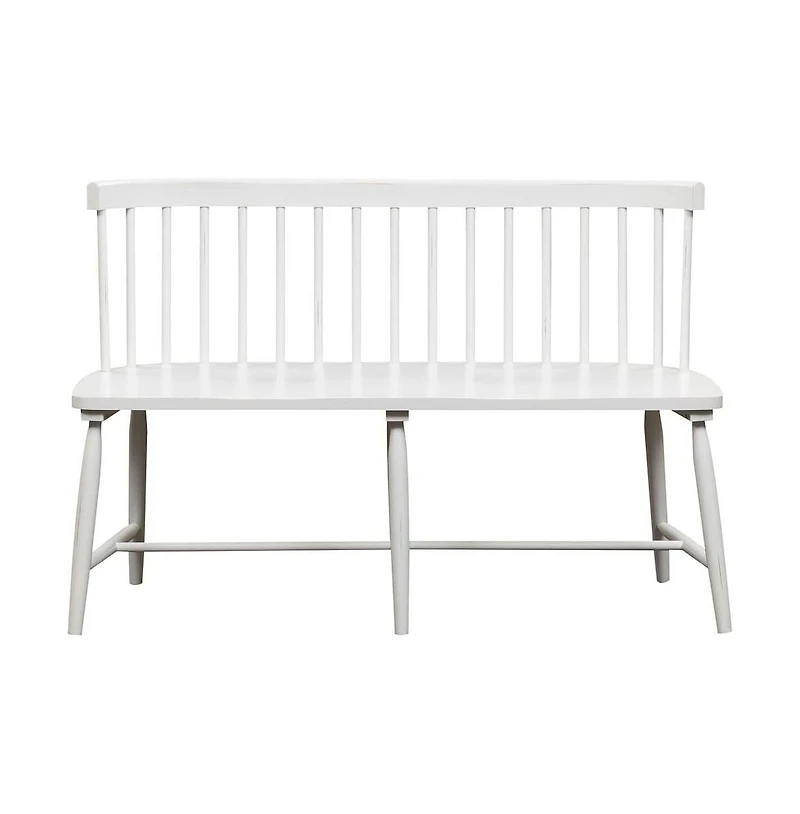 Liberty Furniture Spindle Back Dining Bench - White (Rta) Farmhouse White