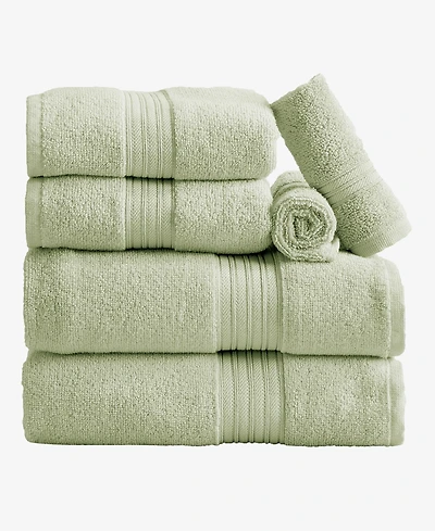 Linery & Co. Quick-Drying Cotton 6-Piece Bath Towel Set