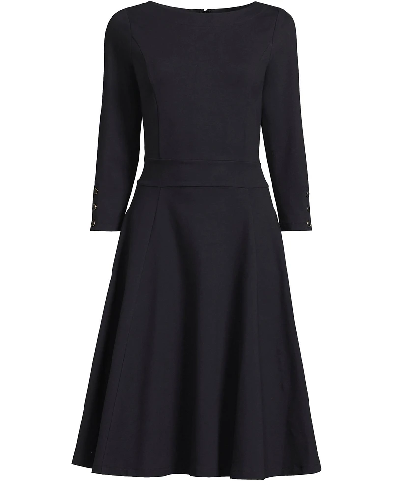Lands' End Plus Starfish 3/4 Sleeve Dress