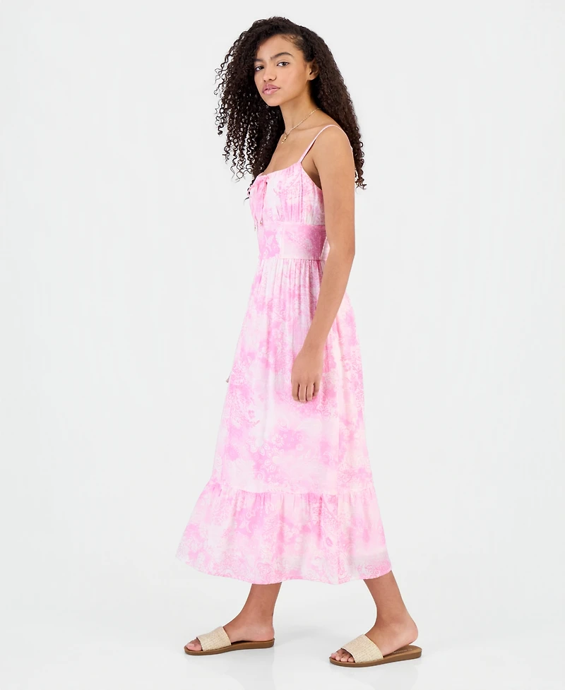 Sincerely Jules Juniors' Printed Tiered Midi Dress