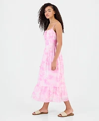 Sincerely Jules Juniors' Printed Tiered Midi Dress
