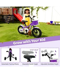 Mecale Inch Kids Bike with Training Wheels