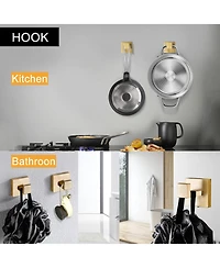 Rainsken 5 Pieces Bathroom Hardware Set, Towel Bar, Towel Holder, Toilet Paper Holder and Towel Hook