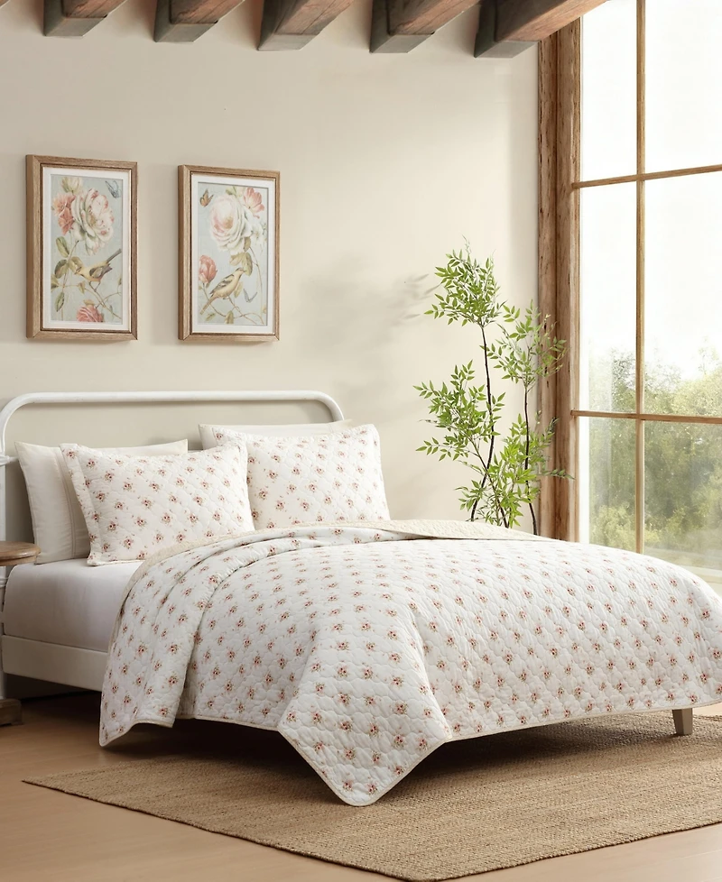 Laura Ashley Dorrie Reversible -Pc. Quilt Set