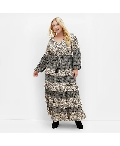 City Chic Women's Dreamweaver Maxi Dress