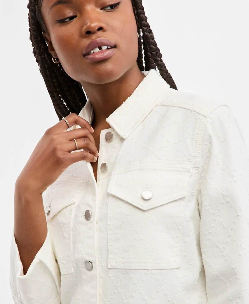 Liverpool Los Angeles Women's Cropped Embroidered Jacket