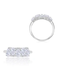 Macy's Pear-Shaped Cubic Zirconia Ring Rhodium Over Sterling Silver