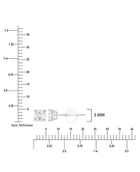Macy's White Swarovski Zirconia Solitaire Earrings in 14k Yellow Gold