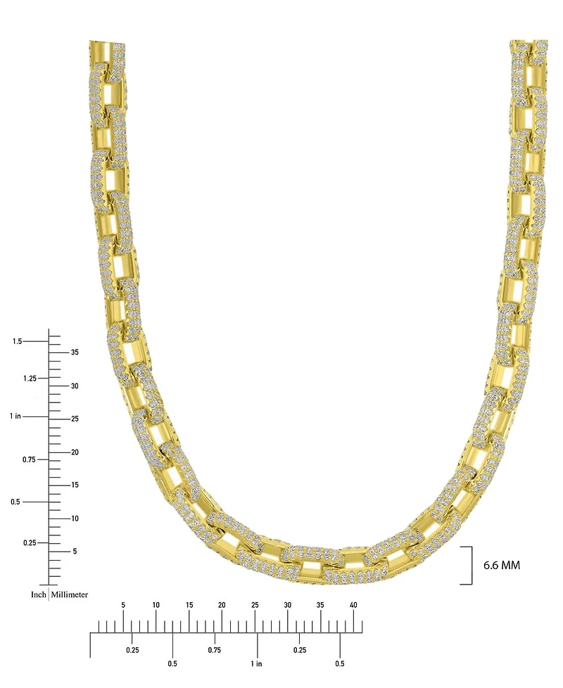 Macy's Cubic Zirconia Paper Clip Chain Necklace