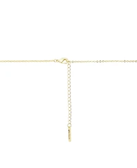 Unwritten Cubic Zirconia Double Flower Drop Pendant Necklace with Earring Set