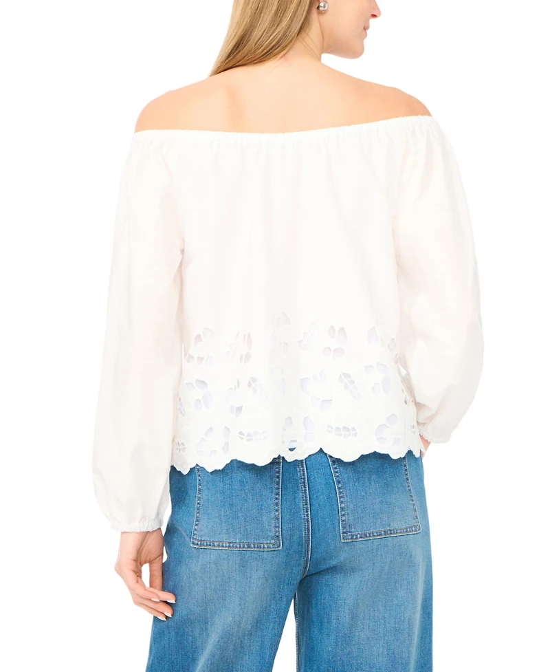 Vince Camuto Women's Off-The-Shoulder Button Blouse