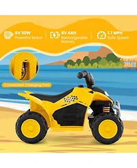 Mecale 6V Kids Ride on Atv Cat-Licensed with Horn Sound for 18-36 Months Old.