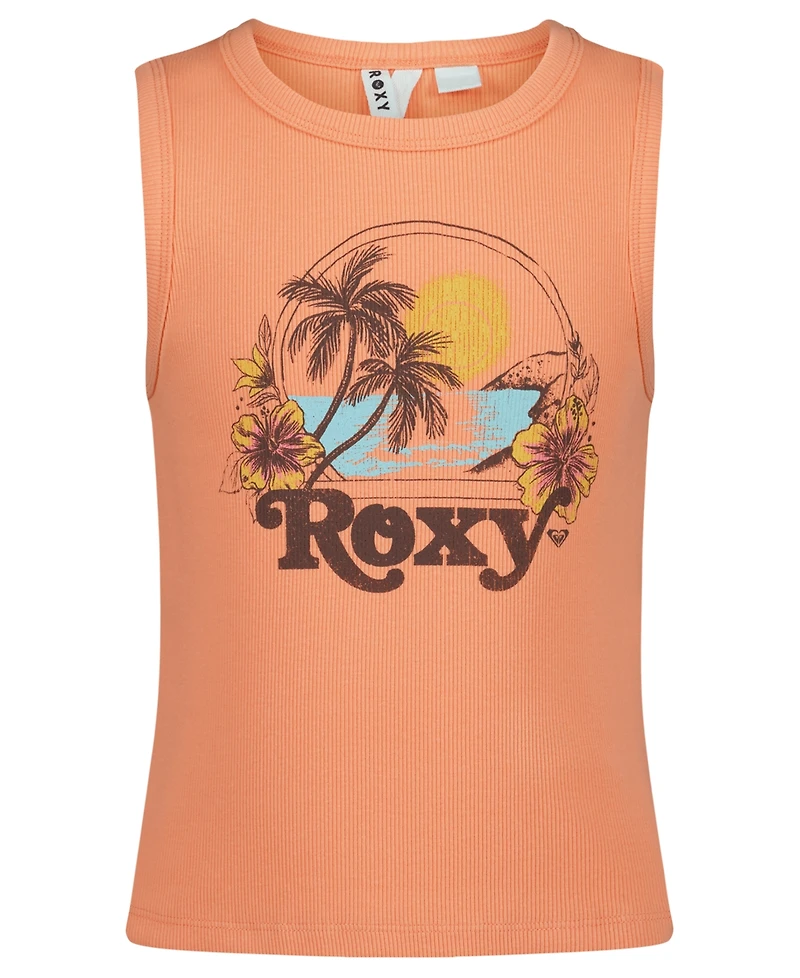 Roxy Girls' 7-16 Crewneck Sleeveless Tank Top