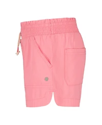 Roxy Girls' 7-16 Smocked Elastic Waist Twill Shorts