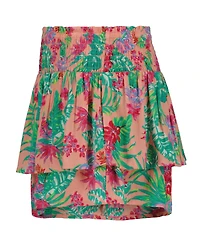 Roxy Girls' 7-16 Elastic Waistband Tiered Mini Skort