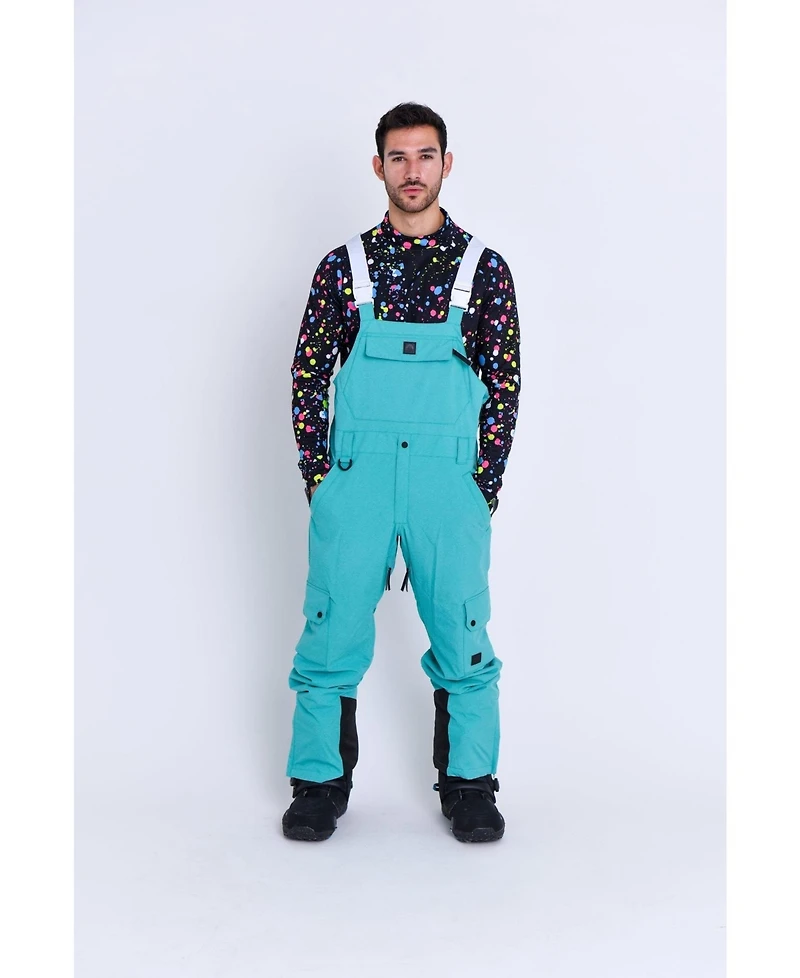 Oosc Clothing Men's Yeh Man Bib Pant - Aqua