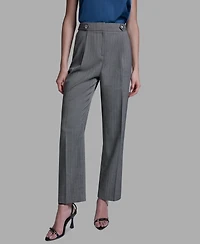 Bcbg Women's High Rise Pinstripe Wide Leg Pants