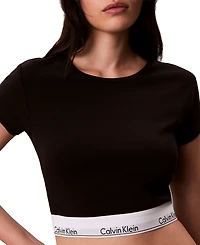 Calvin Klein Performance Women's Modern Short-Sleeve Cropped T-Shirt
