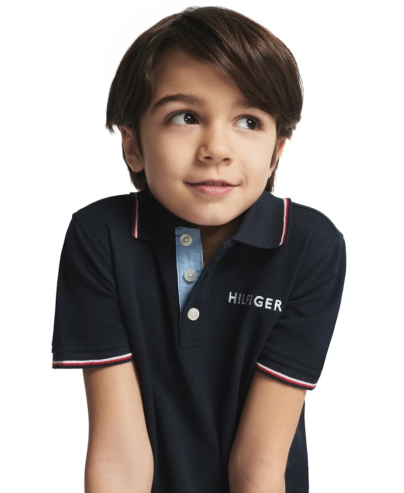 Tommy Hilfiger Boys 2T-7 2-Piece Woven Short Set