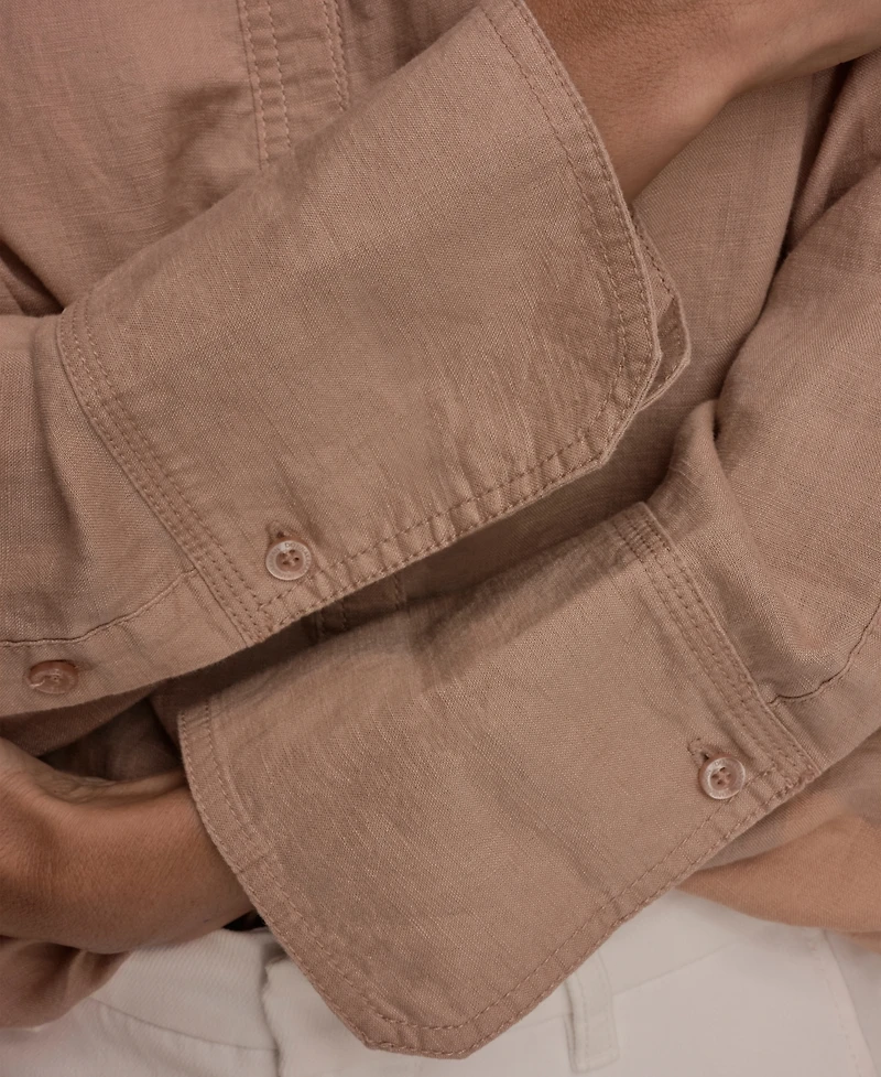 Donna Karan Weekend Women's Button-Down Linen Shirt
