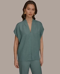 Donna Karan Weekend Women's V-Neck Top